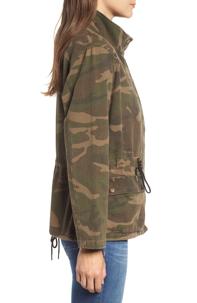BLANKNYC Camo Print Army Jacket, Alternate, color, 