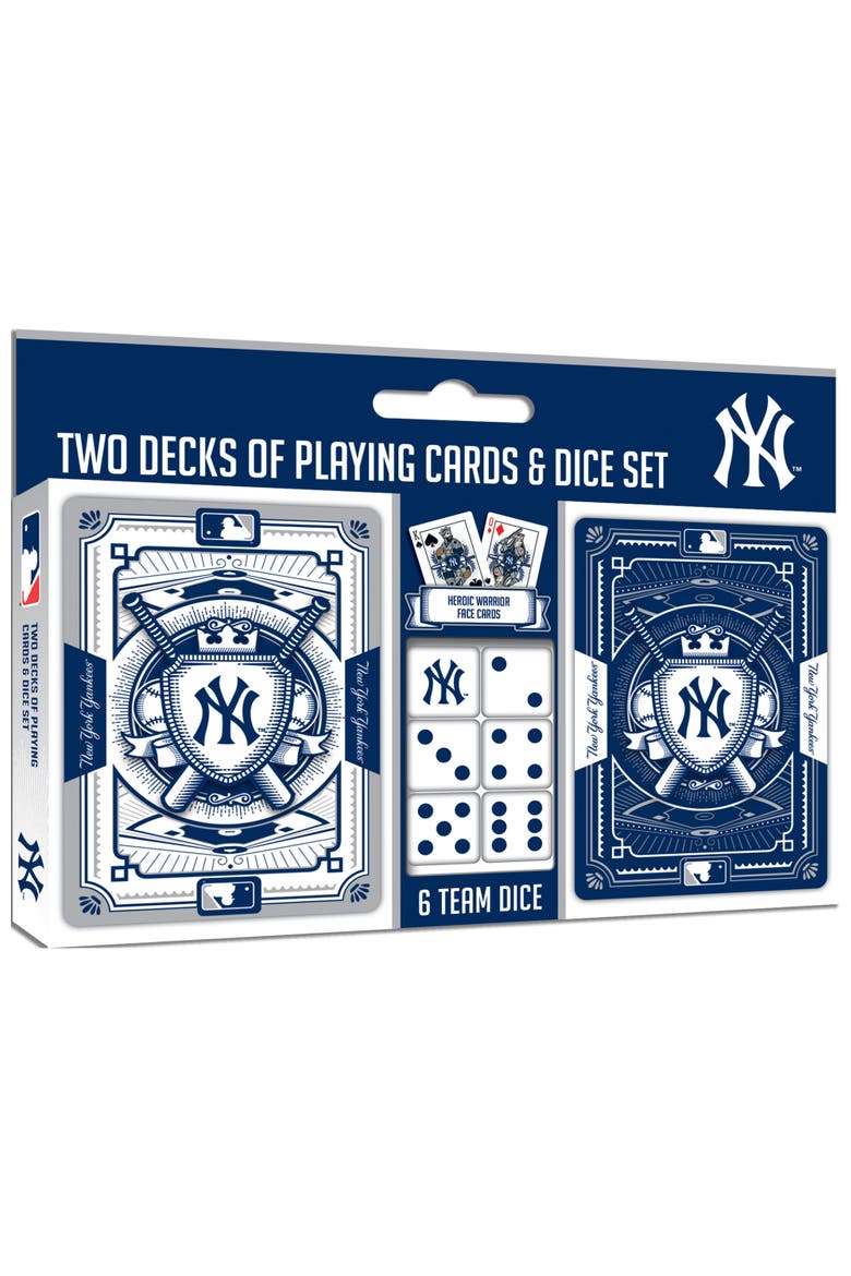 New York Yankees Playing Cards & Dice, Main, color, Multicolor
