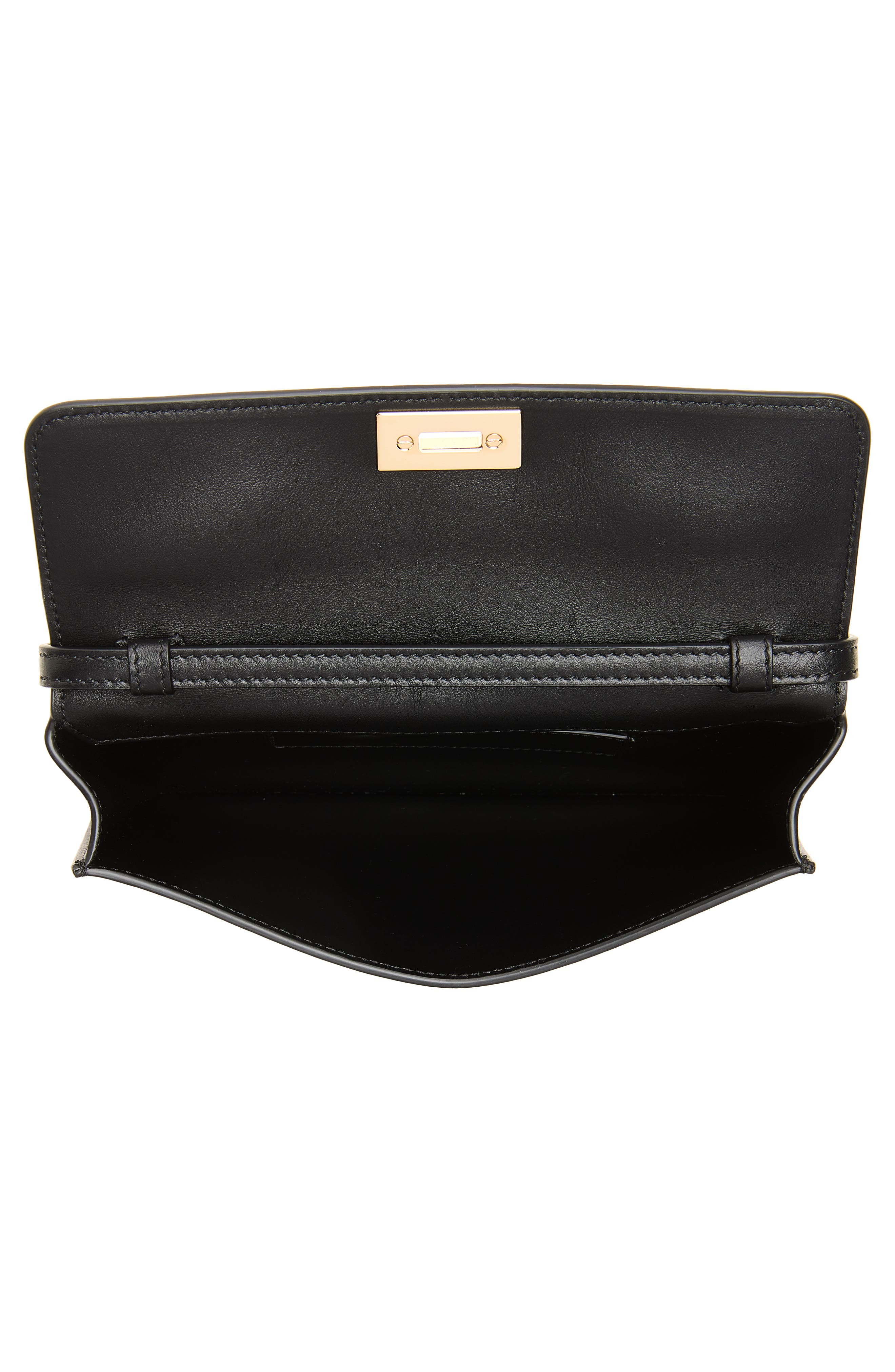 FERRAGAMO Harley Leather Shoulder Bag, Alternate, color, Nero