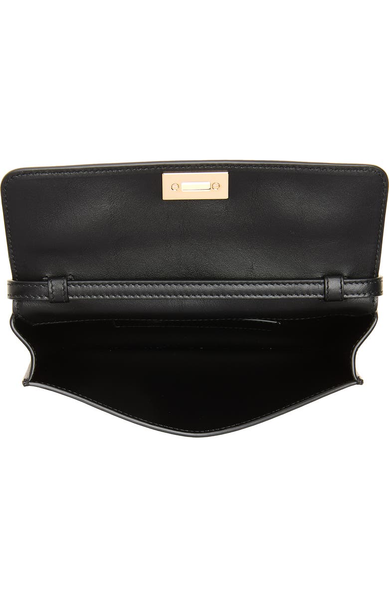 FERRAGAMO Harley Leather Shoulder Bag, Alternate, color, Nero