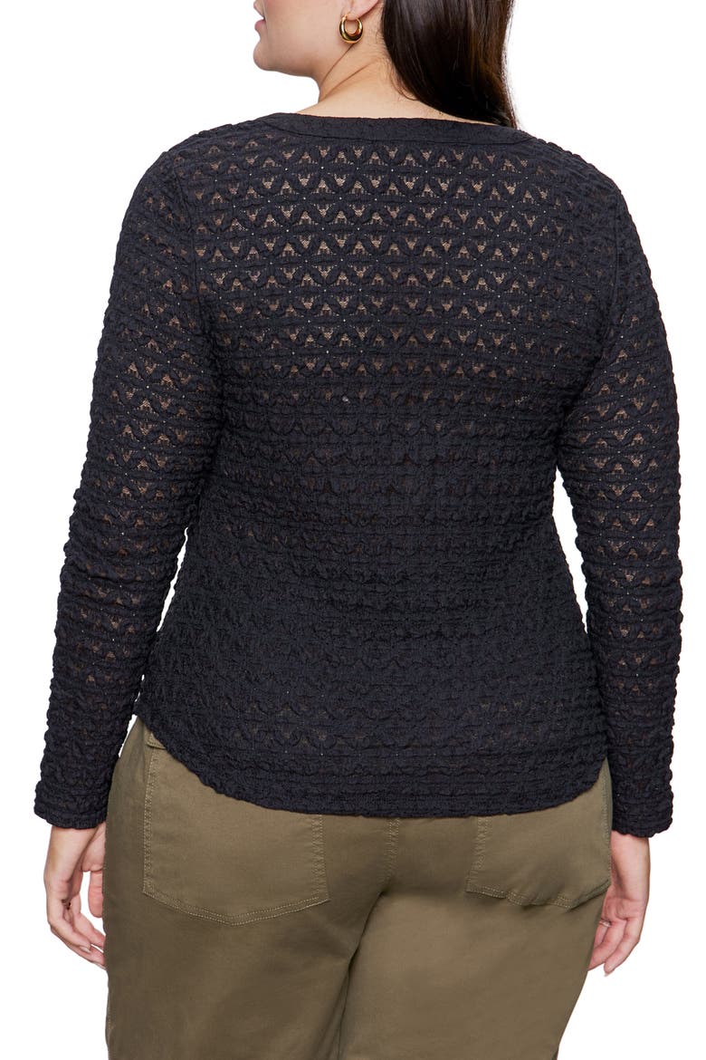 Dreamland Button-Up Top, Alternate, color, BLACK