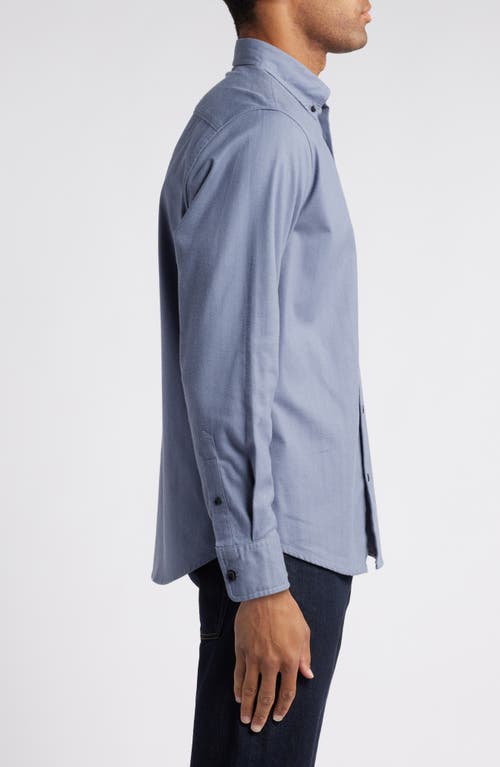 Nordstrom Tech-smart Trim Fit Check Stretch Button-down Shirt In Grey Folkstone