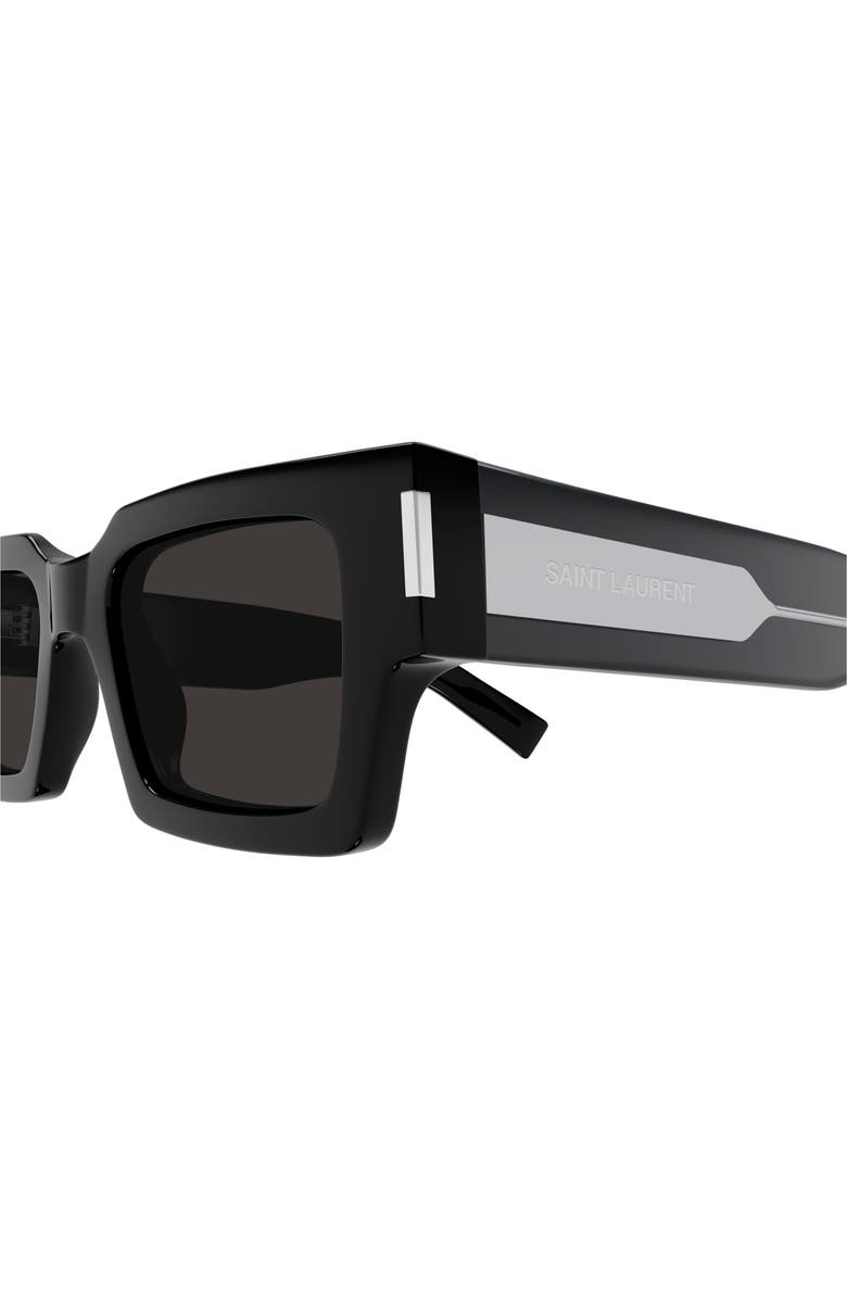 Saint Laurent 50mm Rectangular Sunglasses, Alternate, color,