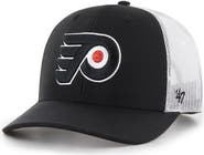 '47 Men's '47 Black/White Philadelphia Flyers Logo Trucker Adjustable Hat