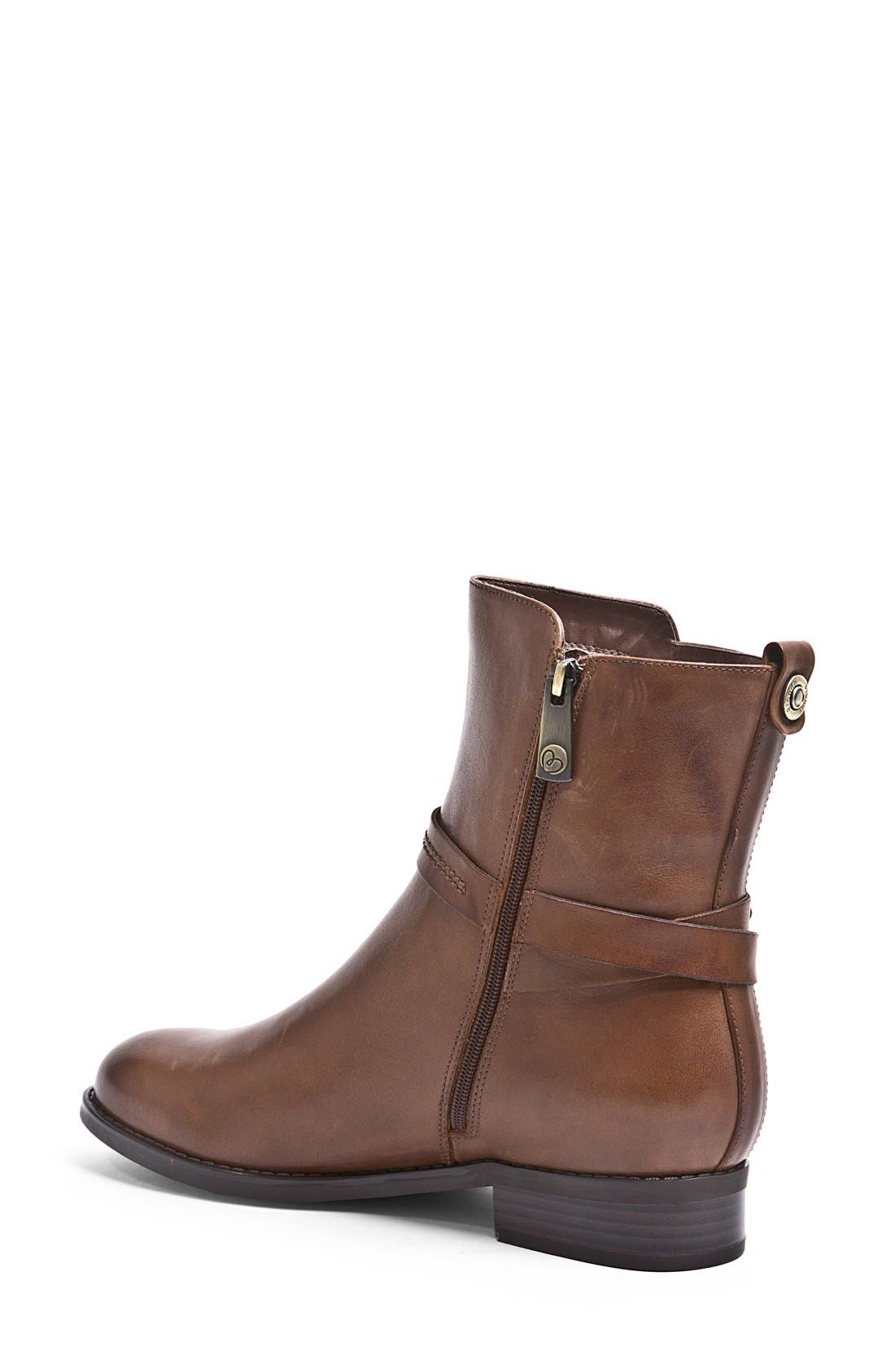 'Zena' Waterproof Riding Bootie, Alternate, color, HONEY BROWN LEATHER