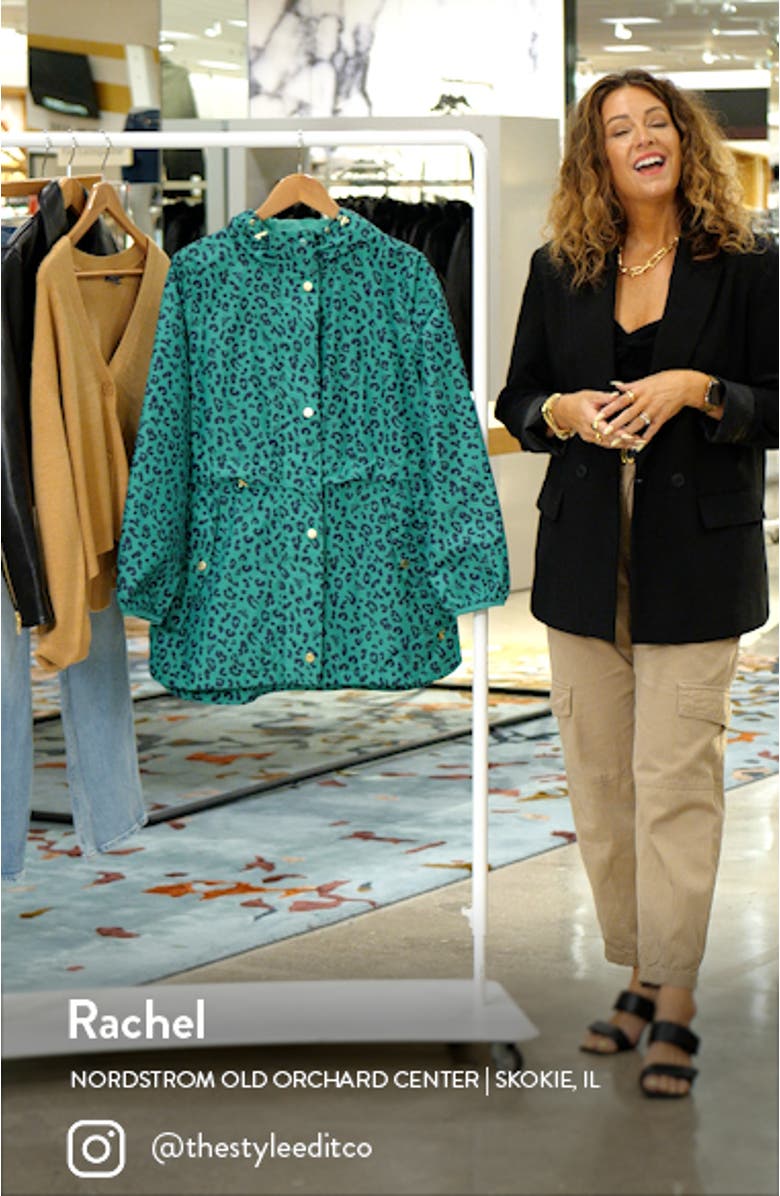 Brookside Animal Print Raincoat, sales video thumbnail