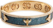Grace Winfrey Honey Bees Pavé Diamond Garden Bangle Bracelet