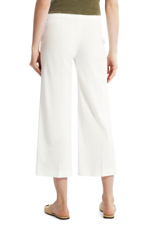 Shop Theory Clean Terena Crop Wide Leg Linen Blend Pants