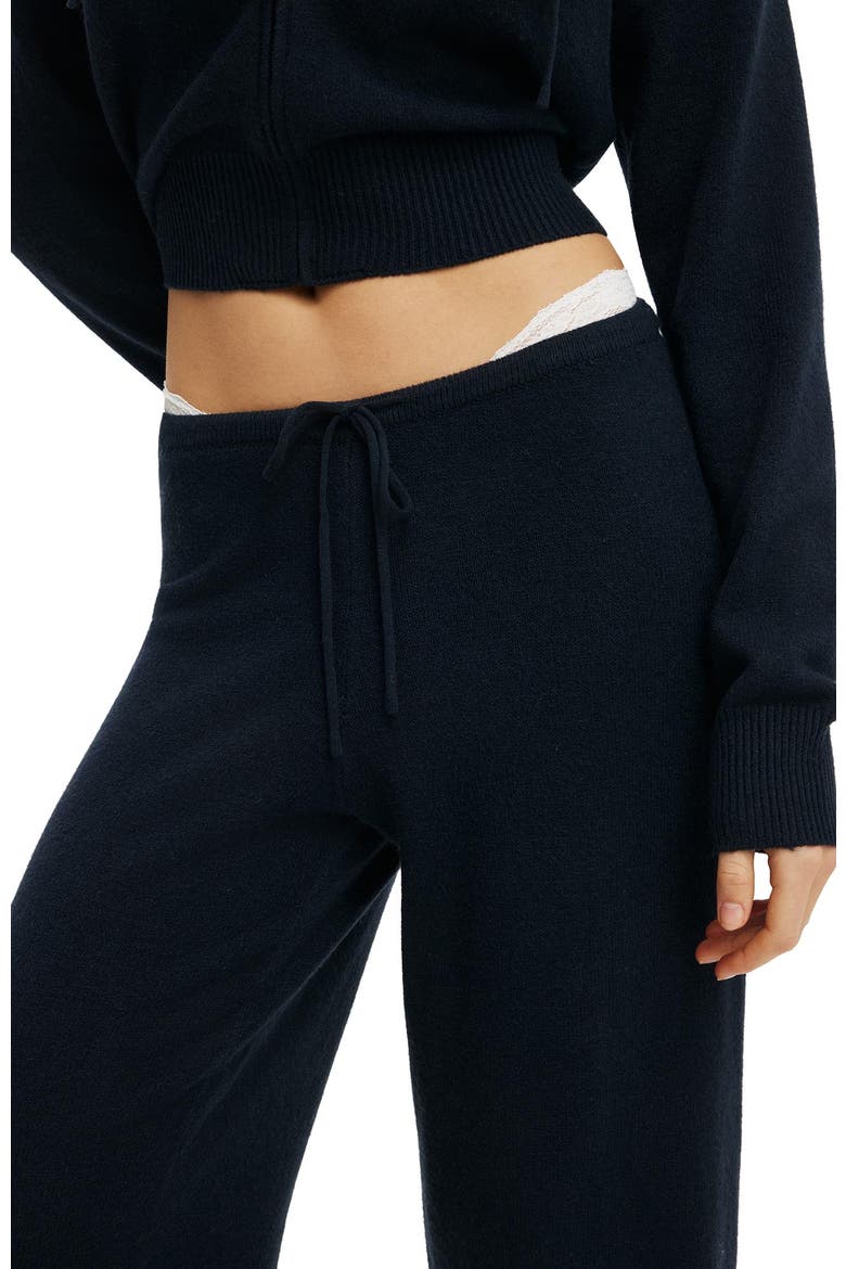 Women's Straight Leg Knit Pant, Alternate, color, Moon Tide