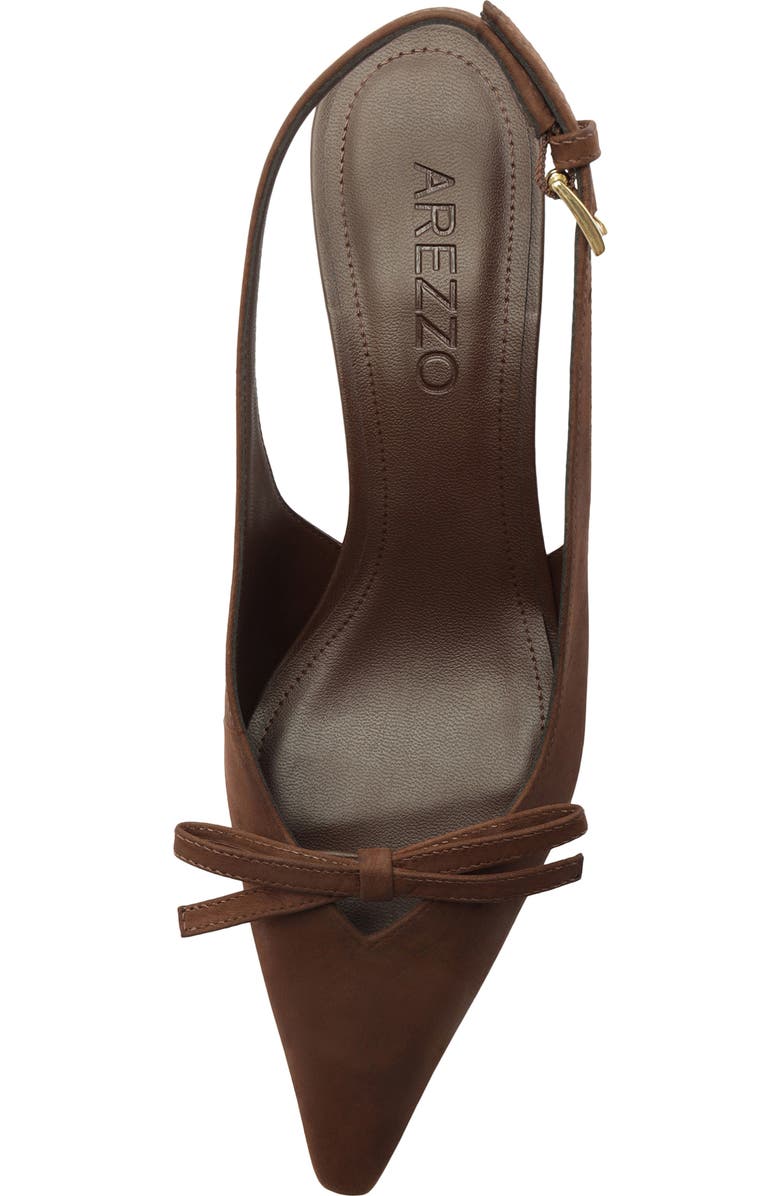 Arezzo Bowie Slingback Pointed Toe Pump, Alternate, color, New Cocoa