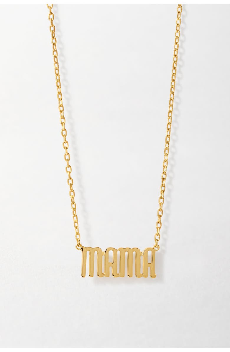 Edge of Ember Mama Necklace, Main, color, Metallic Gold