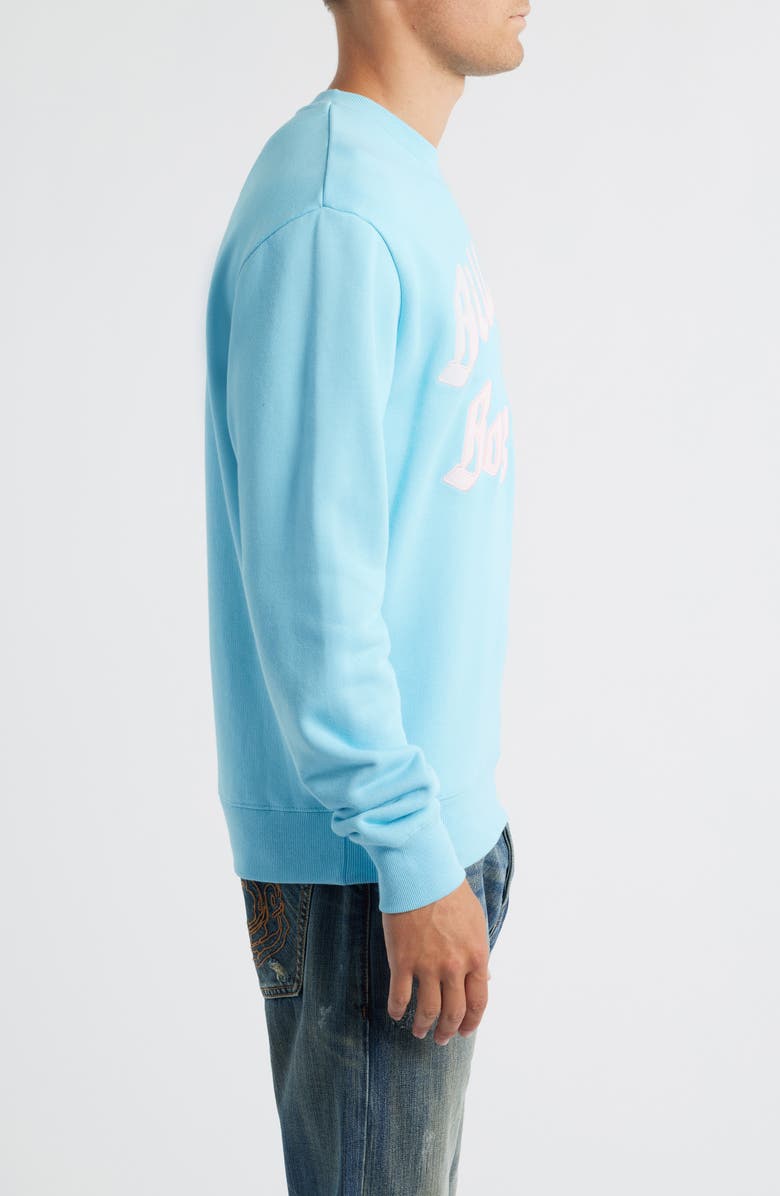 Billionaire Boys Club BB Clubhouse Astronaut Cotton Logo Sweatshirt, Alternate, color, Baltic Sea