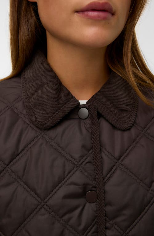 Vero Moda Minnesota Quilted Short Jacket In Brown