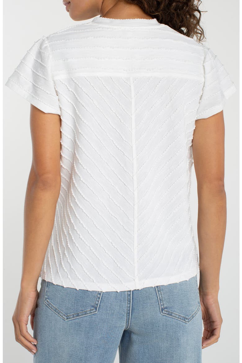 Texture Peplum Top, Alternate, color, WHITE