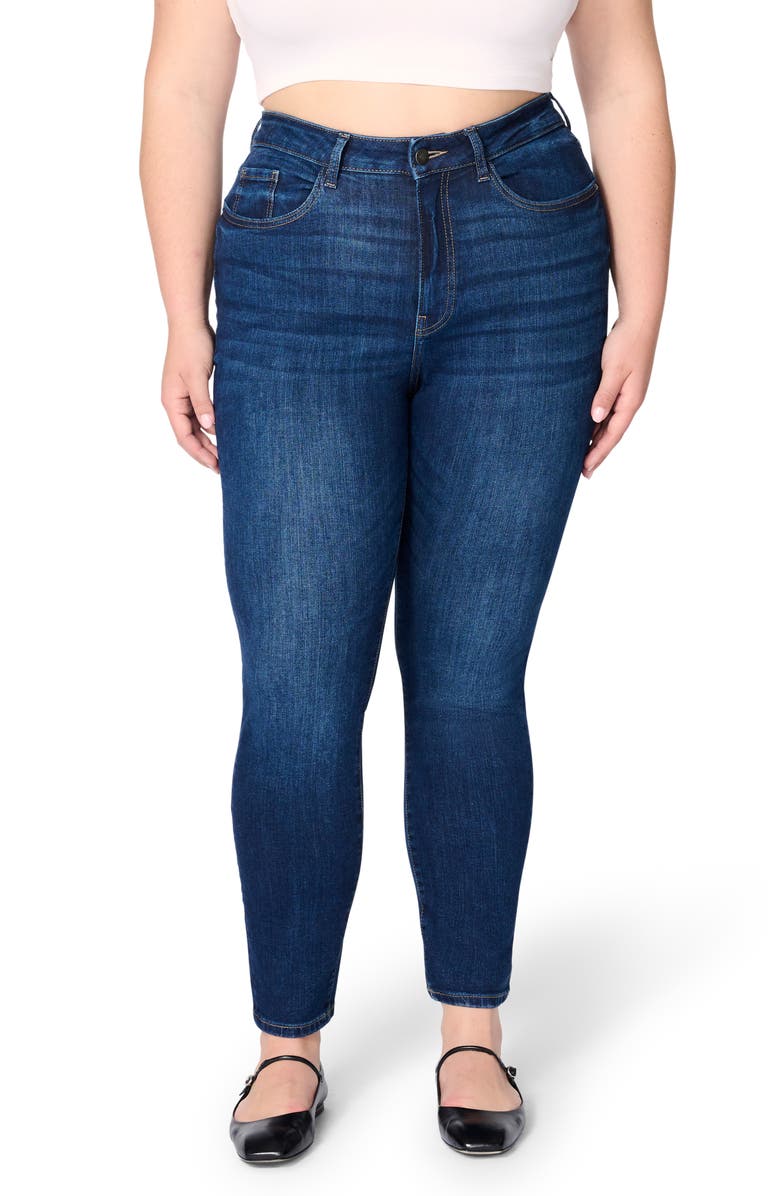 WARP+WEFT MXP High Waist Skinny Jeans, Main, color, Twilight