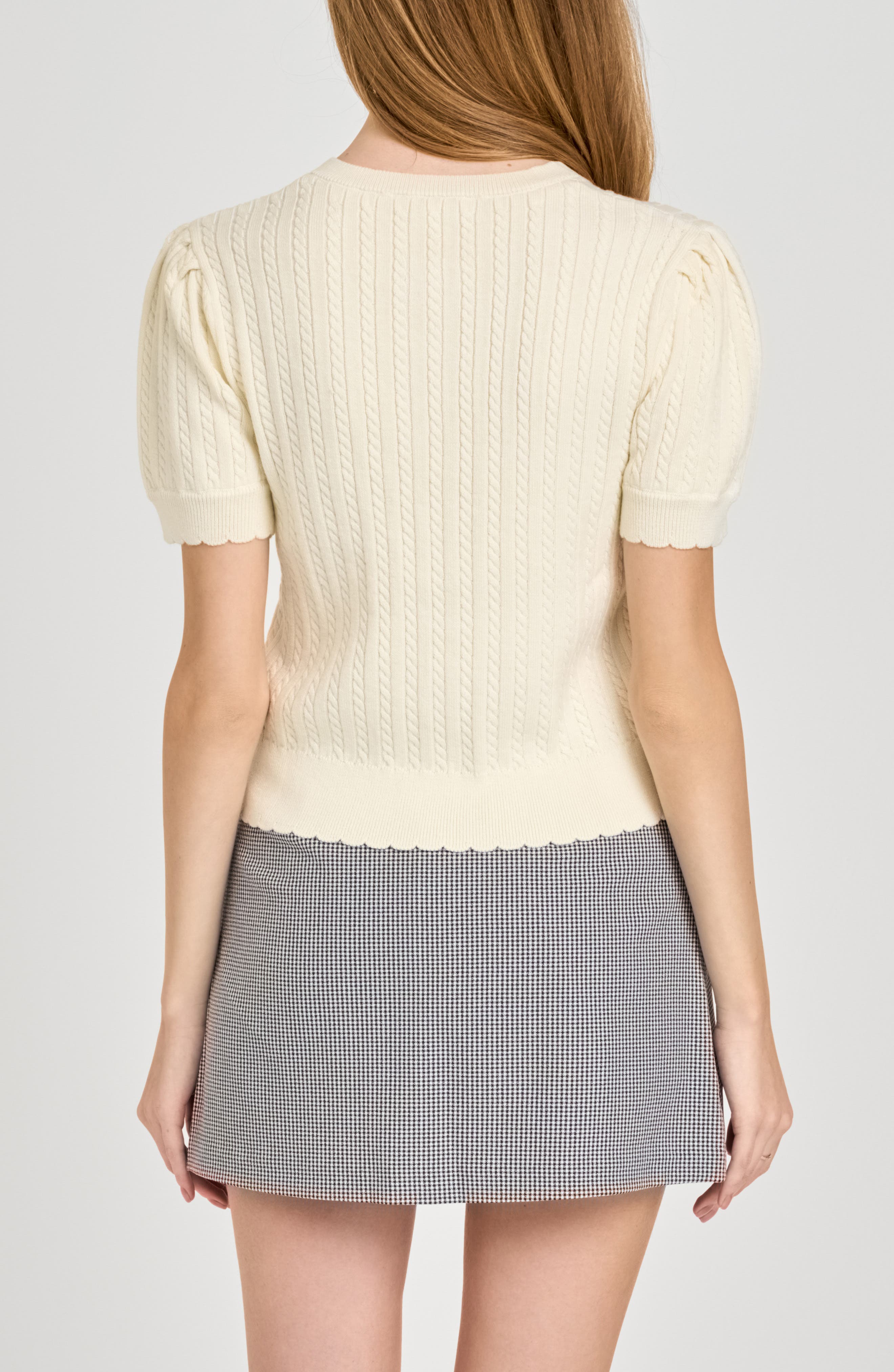 Sandra Cable Short Sleeve Cardigan - image 4