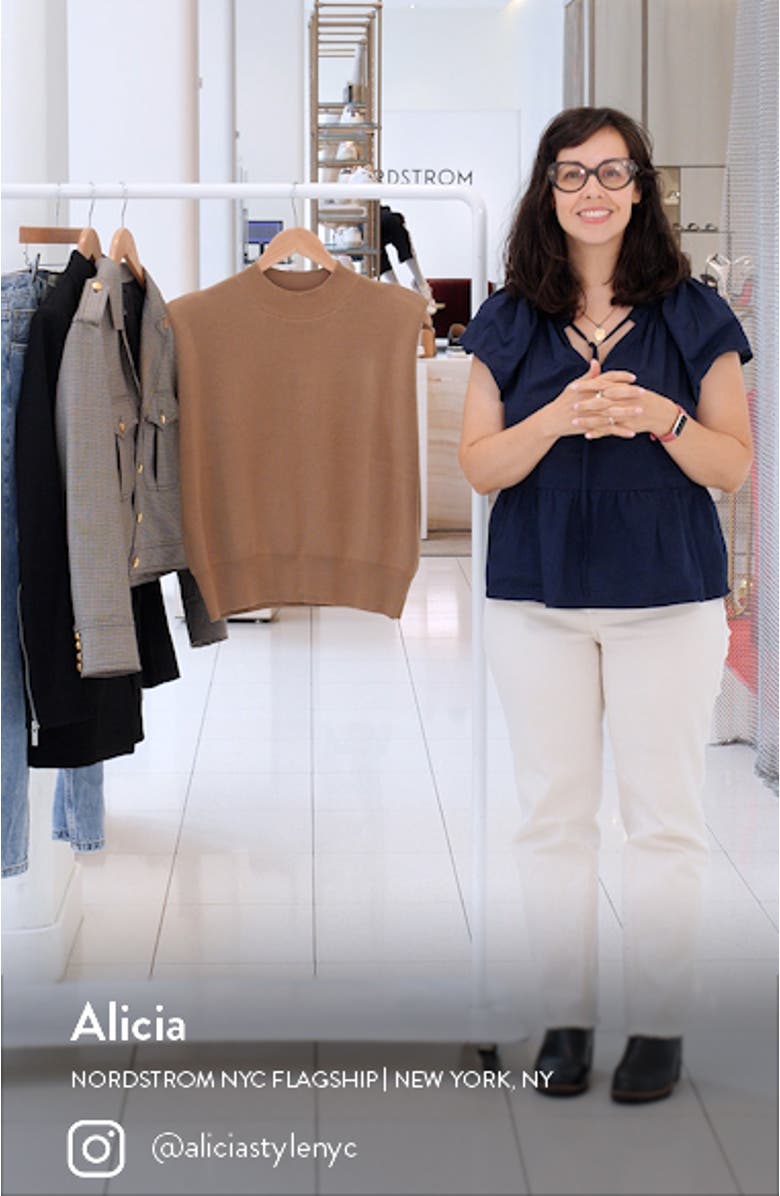 The Whitney Sleeveless Knit Crop Top, sales video thumbnail