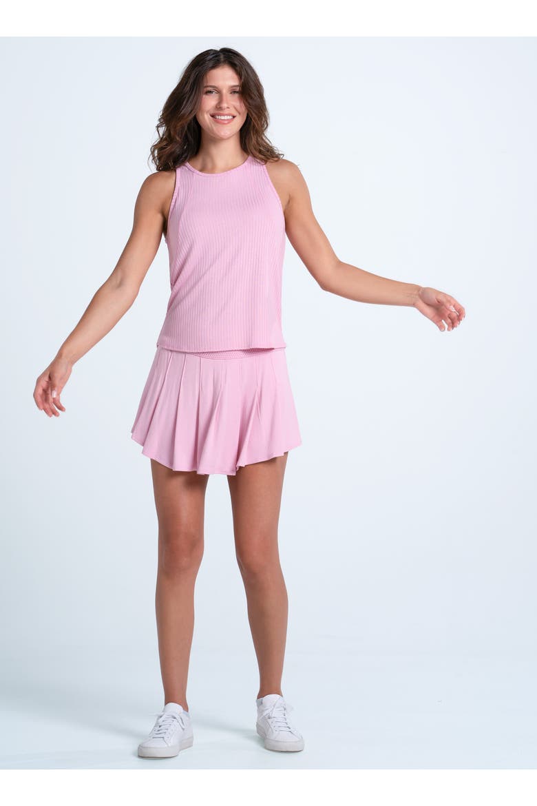 Rib Breezy Pink Tank, Alternate, color, Paris Pink