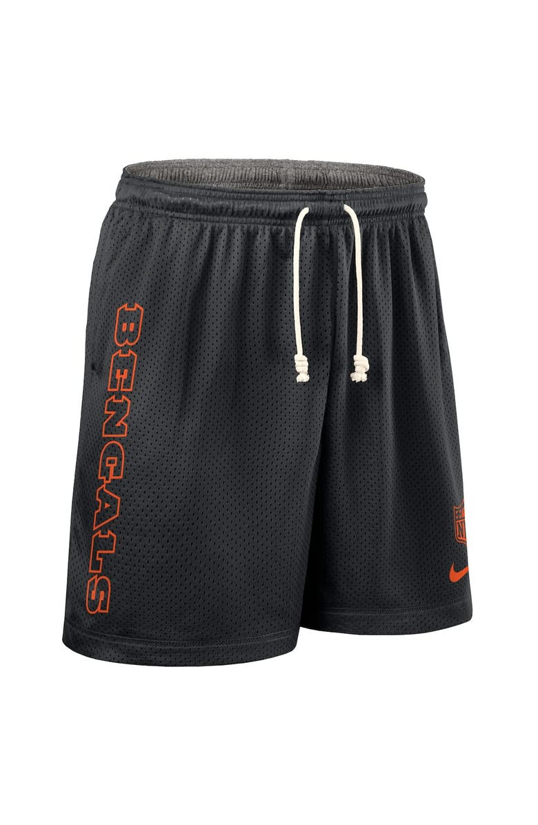 Nike Men's Nike Black Cincinnati Bengals Sideline Reversible Performance Shorts, Alternate, color, Black