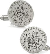 Cufflinks, Inc. Saint Christopher Amulet Cuff Links