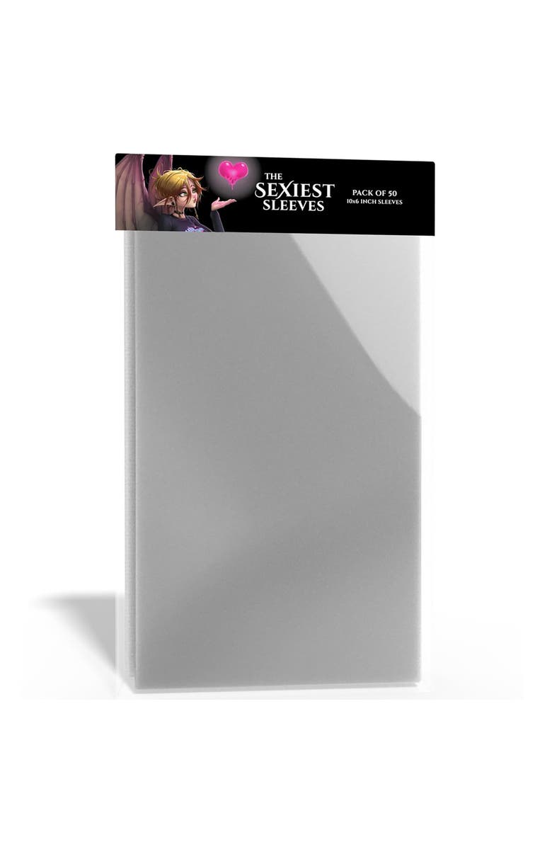 Middara The Sexiest Sleeves 50 Pack, 10x6 Inches, XL Size, Clear Card Sleeves, Main, color, 