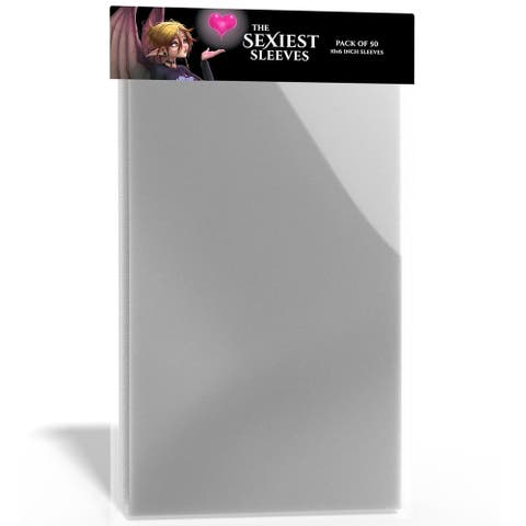 The Sexiest Sleeves 50 Pack, 10x6 Inches, XL Size, Clear Card Sleeves