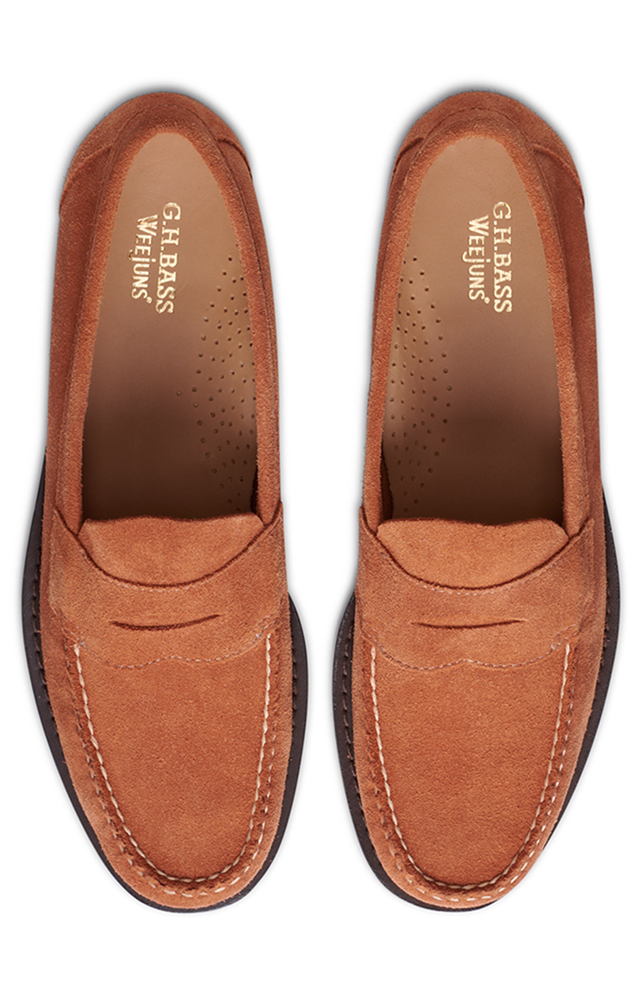 G.H.BASS Logan Penny Loafer, Alternate, color, Dark Tan