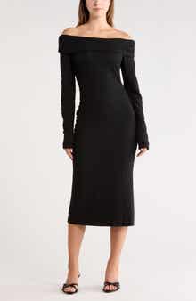 AREA STARS Bailey Off the Shoulder Dress