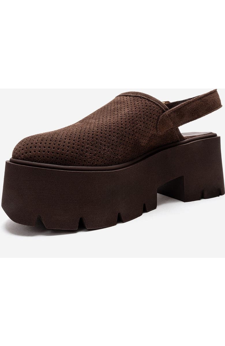 Forever & Always Shoes Caldris Leather Platform Sandal, Alternate, color, Brown Suede