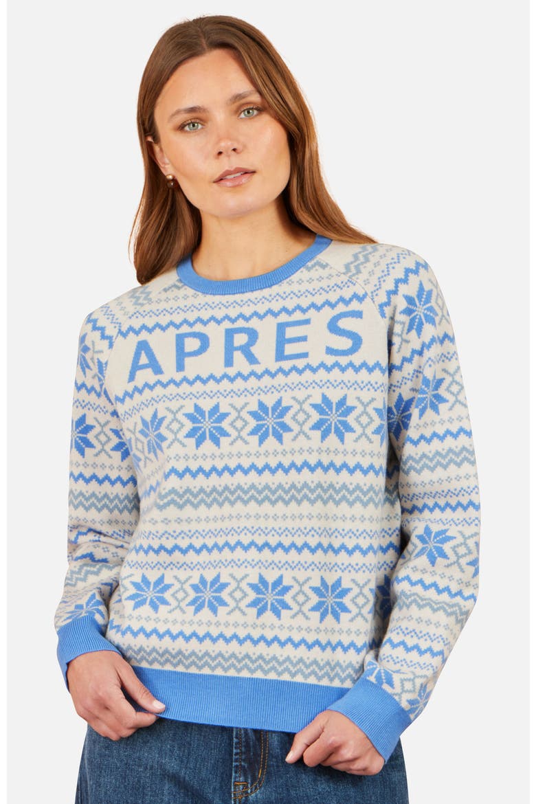 Après Intarsia Jumper, Main, color, Blue