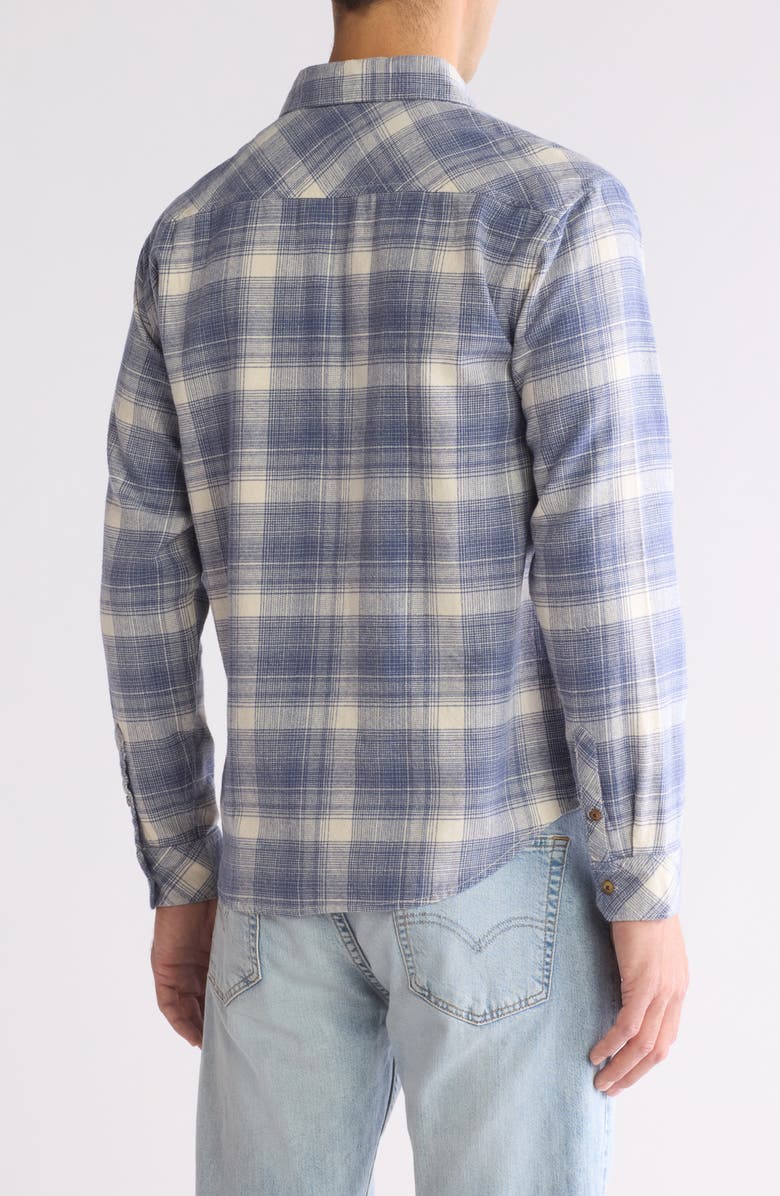 Billabong Coastline Plaid Cotton Flannel Button-Up Shirt, Alternate, color, 