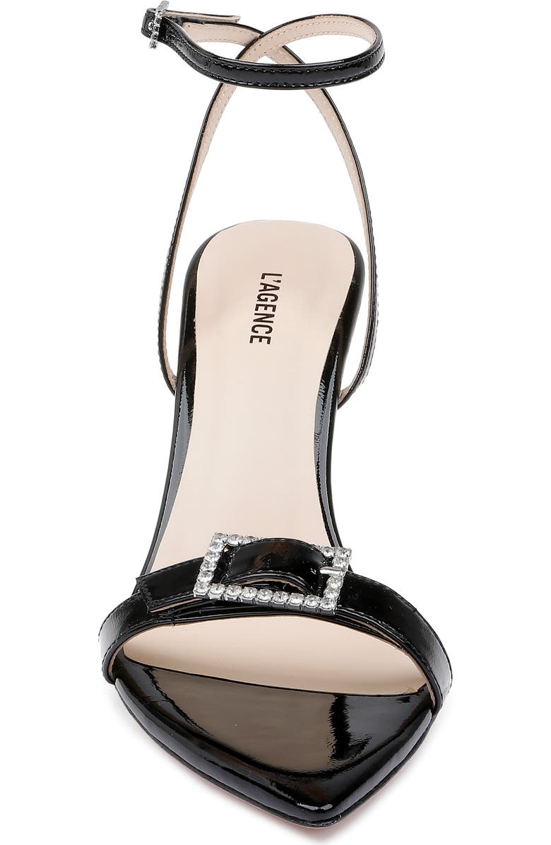 L'AGENCE Juneau Ankle Wrap Sandal, Alternate, color,