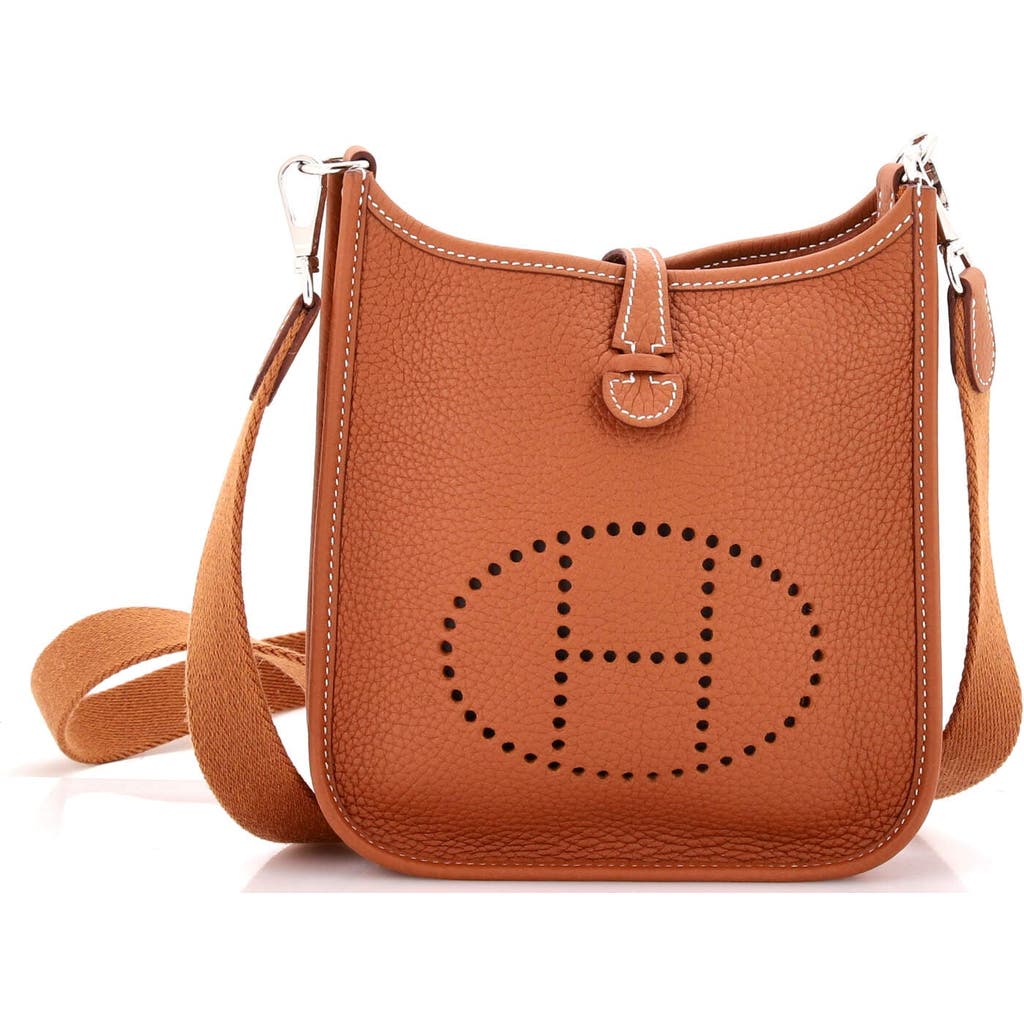 Pre-owned Hermes Hermes Evelyne Bag Gen Iii Clemence Tpm In Brown