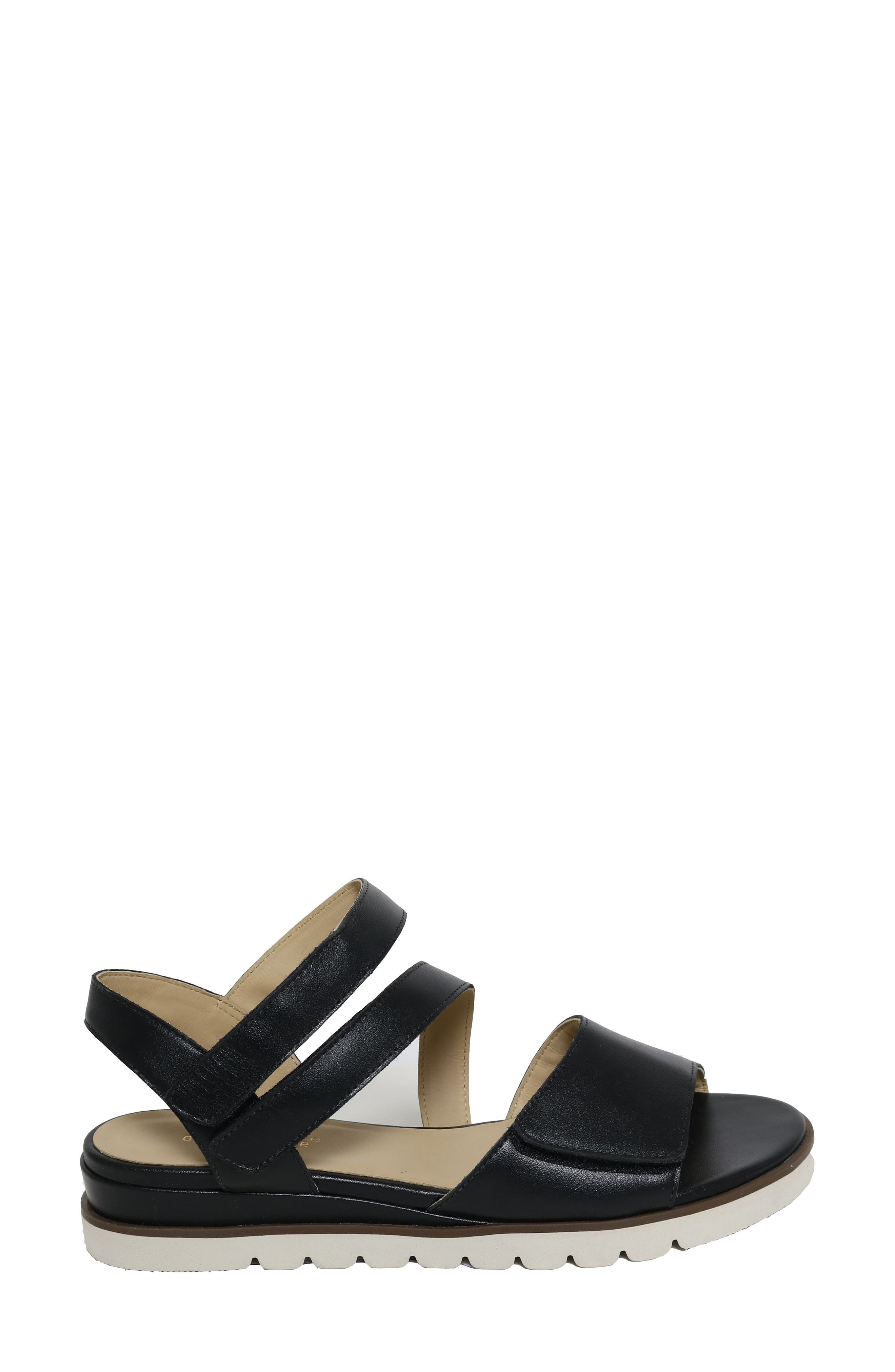 David Tate Theo Ankle Strap Sandal, Alternate, color, Black