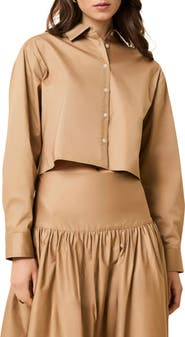 Solid & Striped The Cropped Avril Button-Up Shirt