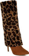 LONDON RAG Everglade Faux Calf Hair Knee High Boot
