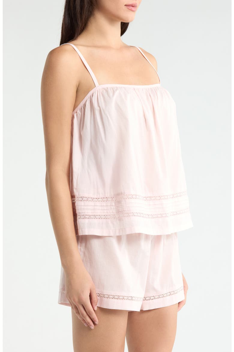 Peached Cotton Lawn Short Pajama Set, Alternate, color, PINK CRYSTAL