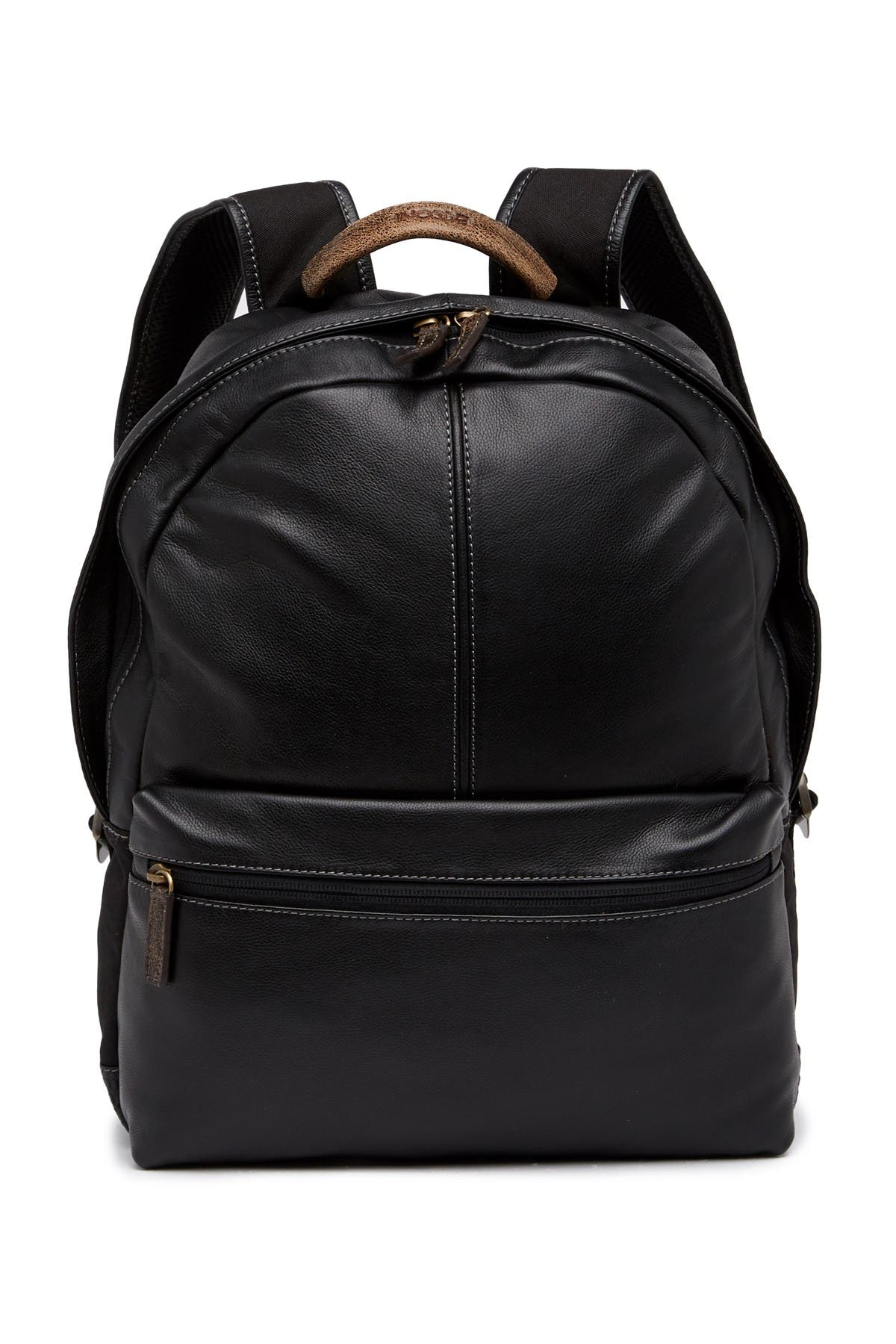 BOCONI Slim Profile Leather Backpack, Main, color, 