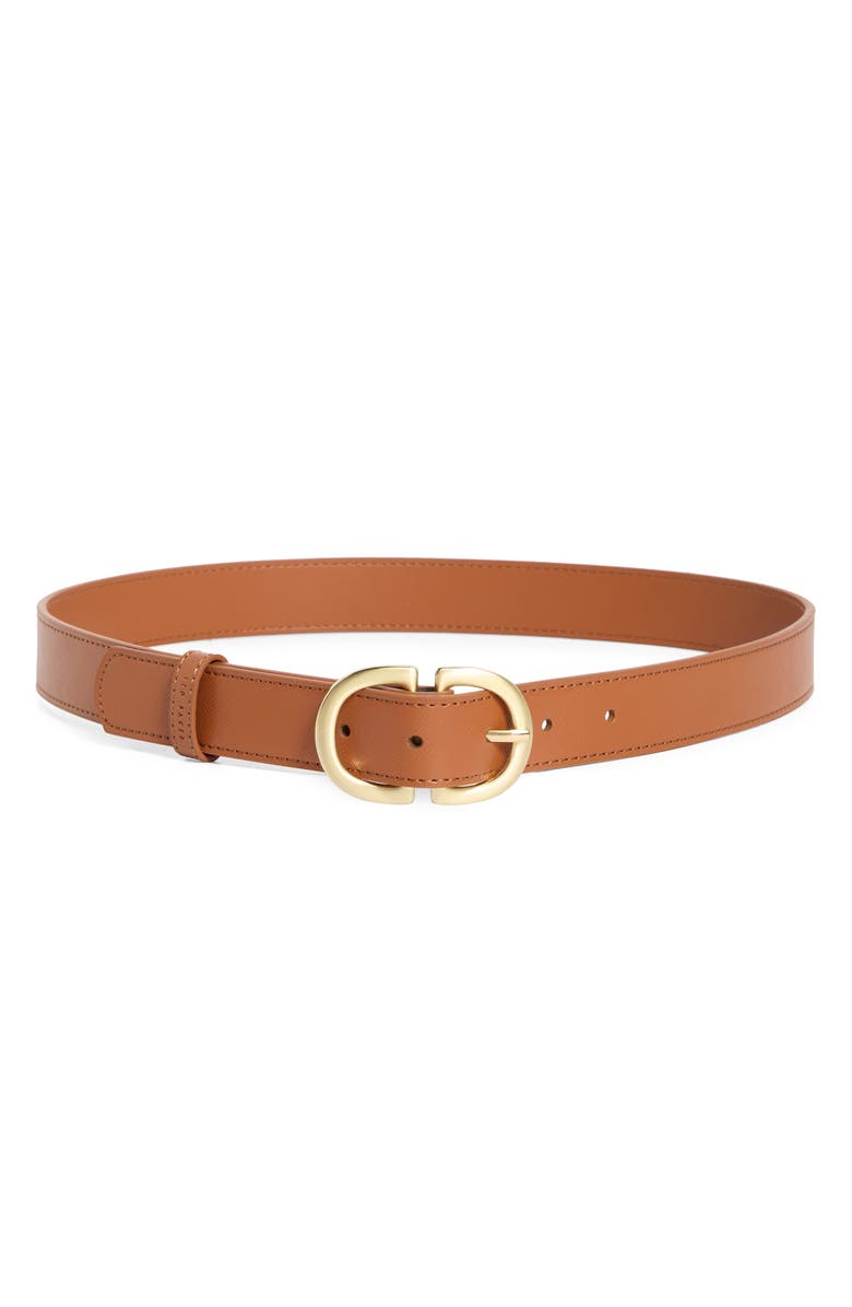 Ted Baker London Leather Belt, Main, color, Tan