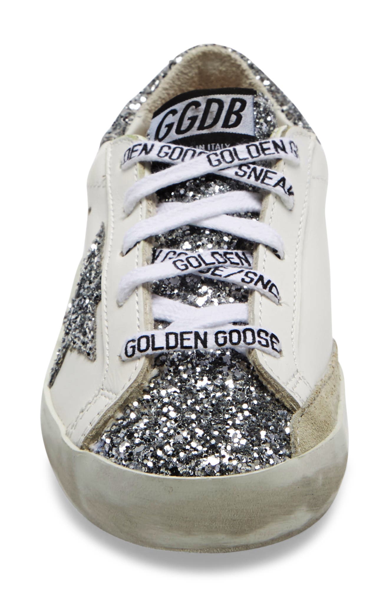 Golden Goose Super-Star Glitter Sneaker, Alternate, color, 
