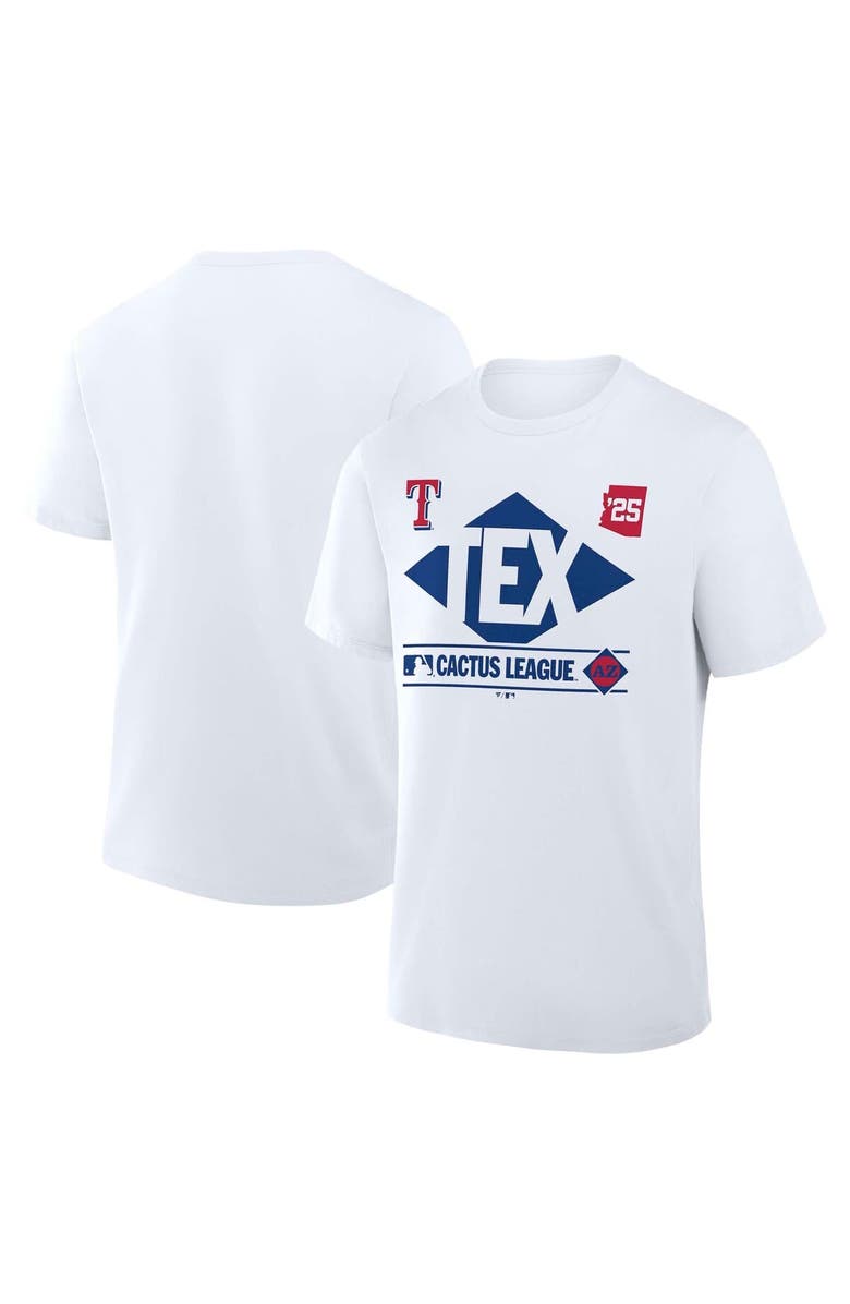FANATICS Men's Fanatics White Texas Rangers 2025 Spring Training Cactus League True Icon T-Shirt, Alternate, color, White