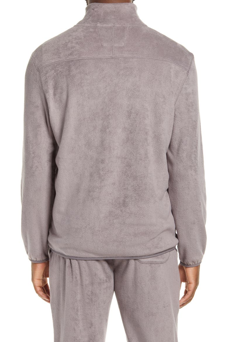 Quarter Zip Fleece Pullover, Alternate, color, SMUDGE