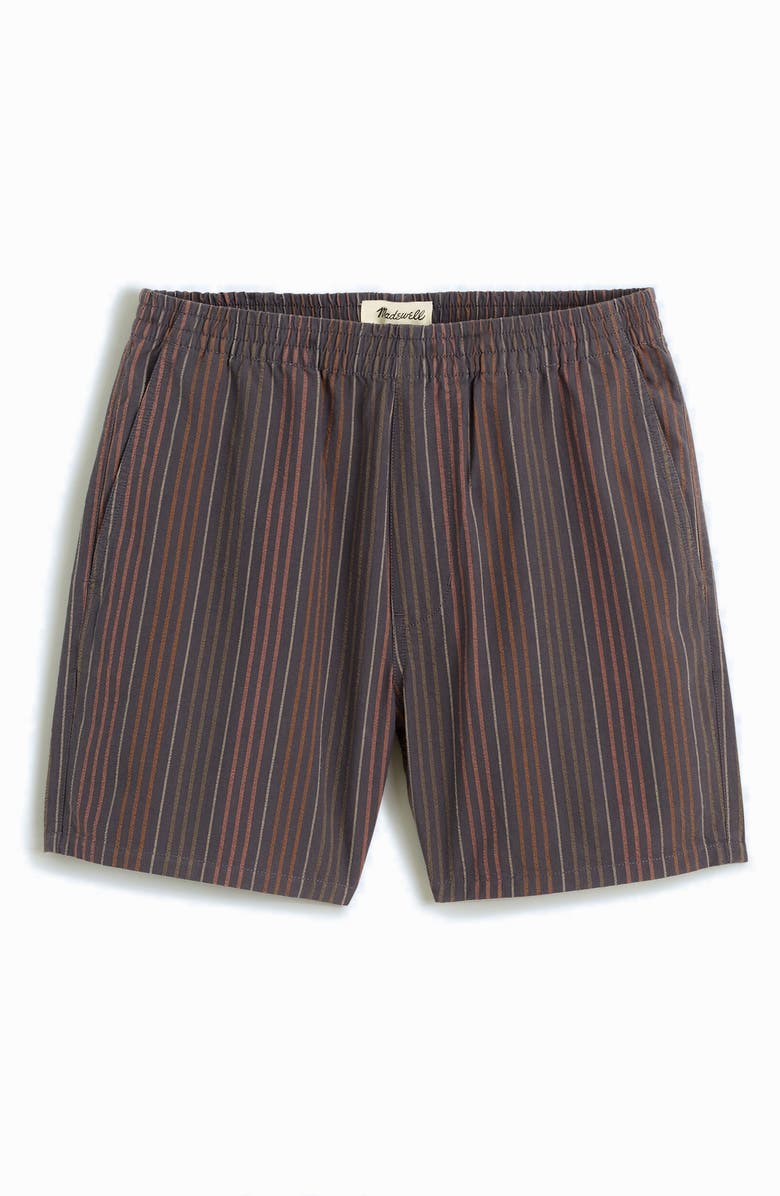 Madewell Everywear Stripe Seersucker Shorts, Alternate, color,