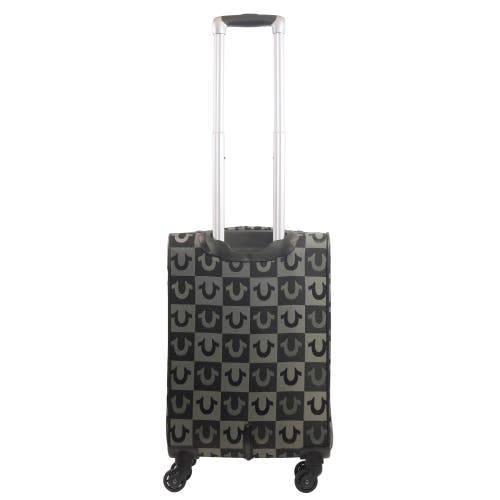 True Religion Soft Sided 23" Expandable, Checkered Spinner Luggage