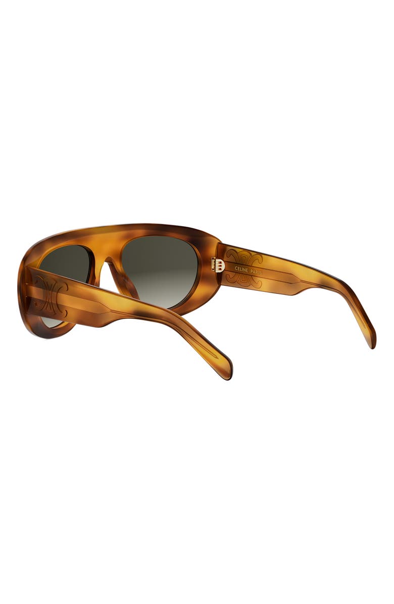 CELINE Triomphe Stamp 52mm Gradient Pilot Sunglasses, Alternate, color, 