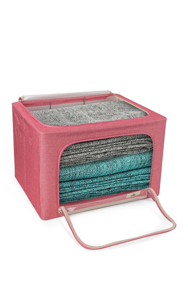 SORBUS Pink Window Storage Box - Pack of 2, Alternate, color,