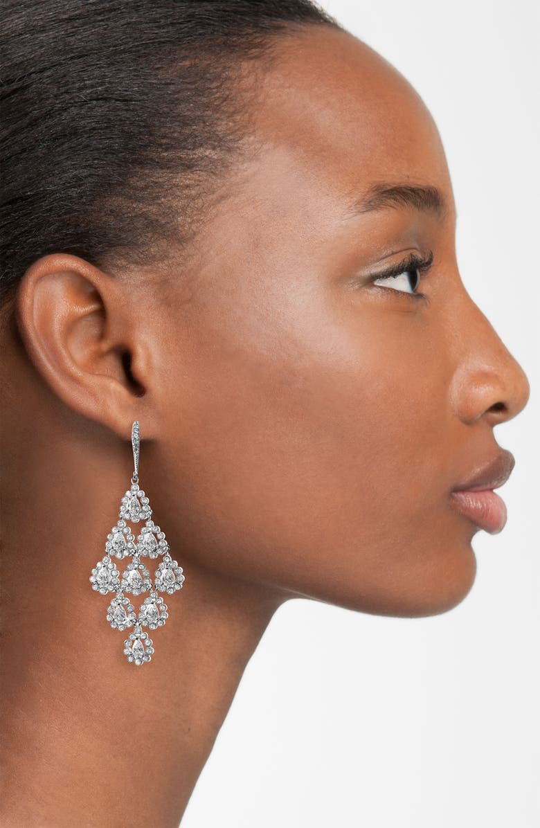 Nadri Tiered Chandelier Earrings, Alternate, color,