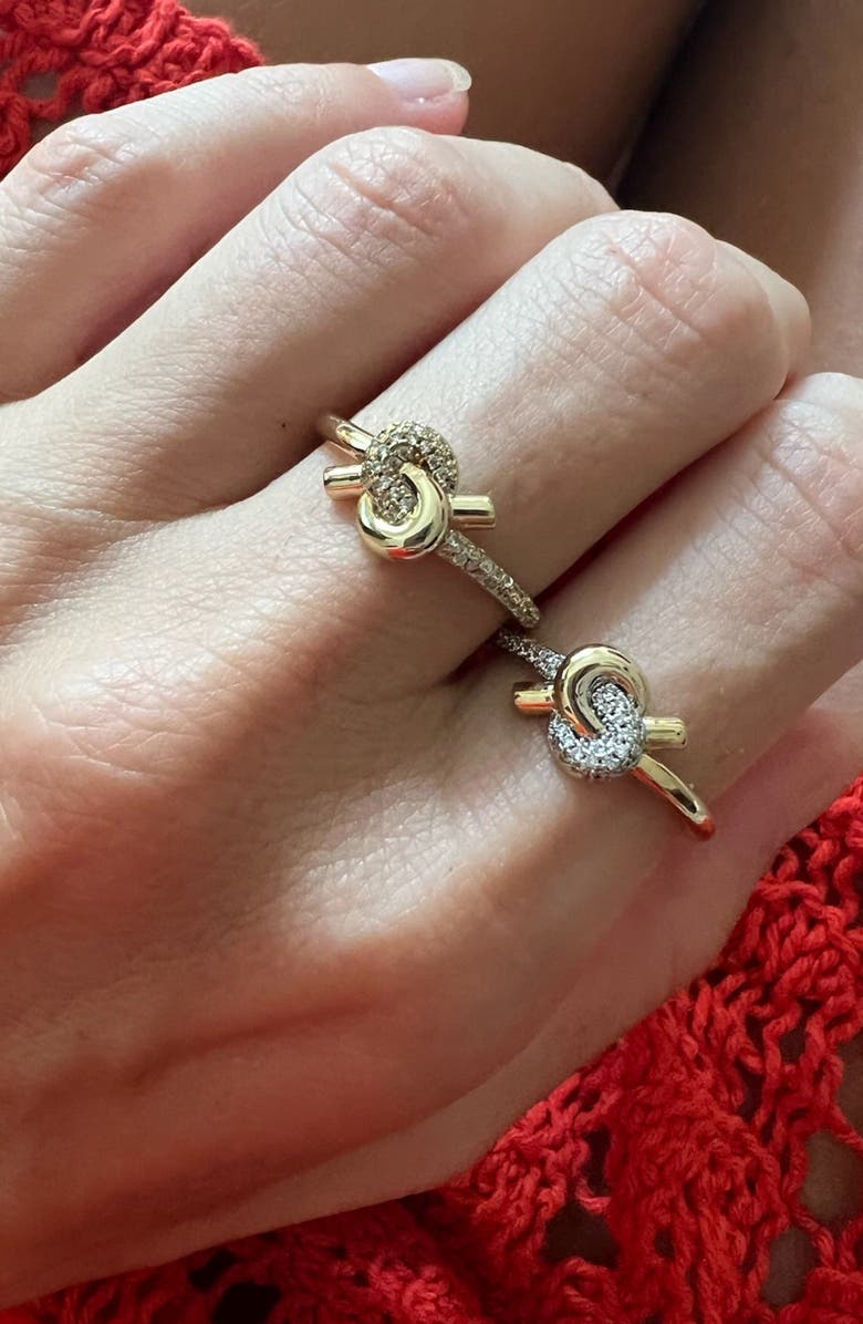 NATIVE GEM Love Knot Ring, Alternate, color, Gold