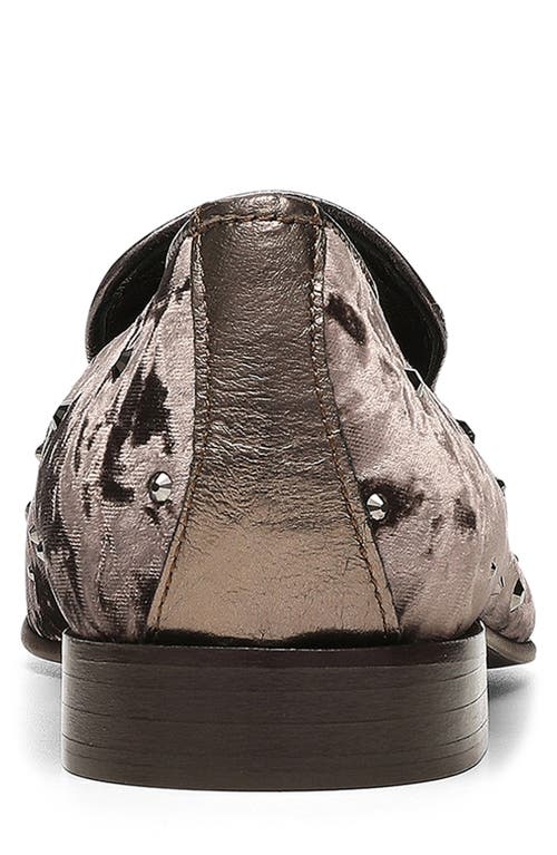 Donald Pliner Velvet Rhinestone Venetian Slipper In Brown