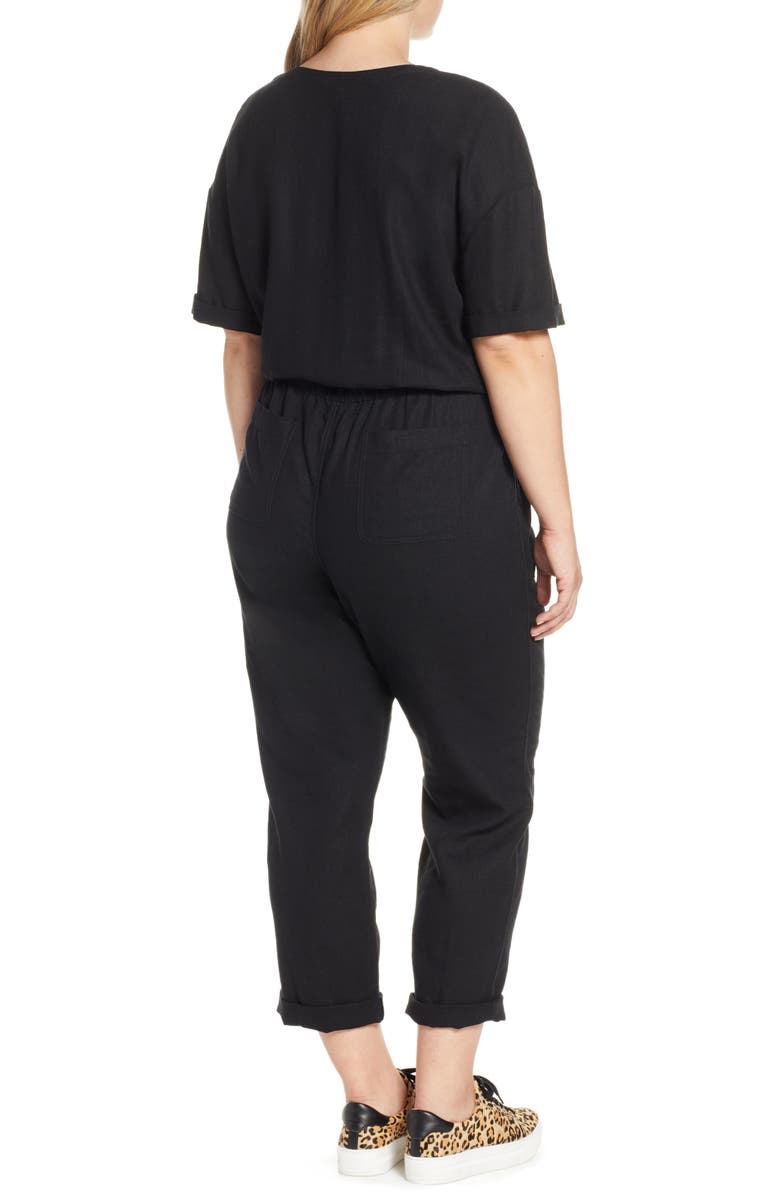 Caslon<sup>®</sup> Faux Wrap Jumpsuit, Alternate, color,